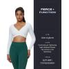 imageAoxjox Workout Seamles Leggings for Women High Waisted Hidden Scrunch Tummy Control Gym Yoga Pants 23quotEden Green