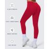 imageAoxjox Workout Seamles Leggings for Women High Waisted Hidden Scrunch Tummy Control Gym Yoga Pants 23quotLipstick Red