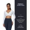 imageAoxjox Workout Seamles Leggings for Women High Waisted Hidden Scrunch Tummy Control Gym Yoga Pants 23quotNaval Blue