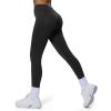imageAoxjox Workout Seamles Leggings for Women High Waisted Hidden Scrunch Tummy Control Gym Yoga Pants 23quotBlack