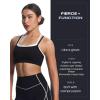 imageAoxjox Womens Workout Sports Bras Double Layer Training Fitness Running Yoga Crop Tank TopBlack and White