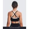 imageAoxjox Womens Workout Sports Bras Double Layer Training Fitness Running Yoga Crop Tank TopBlack and White