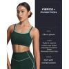 imageAoxjox Womens Workout Sports Bras Double Layer Training Fitness Running Yoga Crop Tank TopForest GreenSage Green