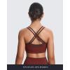 imageAoxjox Womens Workout Sports Bras Double Layer Training Fitness Running Yoga Crop Tank TopRum RaisinMulch