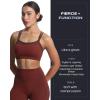 imageAoxjox Womens Workout Sports Bras Double Layer Training Fitness Running Yoga Crop Tank TopRum RaisinMulch