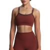 imageAoxjox Womens Workout Sports Bras Double Layer Training Fitness Running Yoga Crop Tank TopRum RaisinMulch