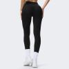 imageAoxjox High Waisted Workout Breeze Leggings for Women Tummy Control Buttery Soft Yoga Pants 24quot26quot28quotBlack