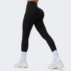 imageAoxjox High Waisted Workout Breeze Leggings for Women Tummy Control Buttery Soft Yoga Pants 24quot26quot28quotBlack