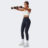 imageAoxjox High Waisted Workout Breeze Leggings for Women Tummy Control Buttery Soft Yoga Pants 24quot26quot28quotBlueberry