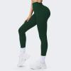 imageAoxjox High Waisted Workout Breeze Leggings for Women Tummy Control Buttery Soft Yoga Pants 24quot26quot28quotForest Green