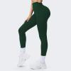 imageAoxjox High Waisted Workout Breeze Leggings for Women Tummy Control Buttery Soft Yoga Pants 24quot26quot28quotForest Green