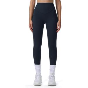 imageAoxjox High Waisted Workout Breeze Leggings for Women Tummy Control Buttery Soft Yoga Pants 24quot26quot28quotBlueberry