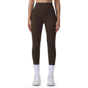 imageAoxjox High Waisted Workout Breeze Leggings for Women Tummy Control Buttery Soft Yoga Pants 24quot26quot28quotMulch