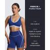 imageAoxjox Lexi Lined Workout Biker Shorts for Women Tummy Control High Waisted Exercise Athletic Gym Running Yoga Short 6quotBellwether BlueAiry Blue
