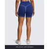 imageAoxjox Lexi Lined Workout Biker Shorts for Women Tummy Control High Waisted Exercise Athletic Gym Running Yoga Short 6quotBellwether BlueAiry Blue