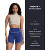 imageAoxjox Lexi Lined Workout Biker Shorts for Women Tummy Control High Waisted Exercise Athletic Gym Running Yoga Short 6quotBellwether BlueSpun Sugar