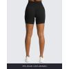 imageAoxjox Lexi Lined Workout Biker Shorts for Women Tummy Control High Waisted Exercise Athletic Gym Running Yoga Short 6quotBlack