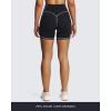 imageAoxjox Lexi Lined Workout Biker Shorts for Women Tummy Control High Waisted Exercise Athletic Gym Running Yoga Short 6quotBlack and White