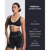 imageAoxjox Lexi Lined Workout Biker Shorts for Women Tummy Control High Waisted Exercise Athletic Gym Running Yoga Short 6quotBlack and White