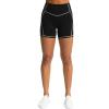 imageAoxjox Lexi Lined Workout Biker Shorts for Women Tummy Control High Waisted Exercise Athletic Gym Running Yoga Short 6quotBlackMink