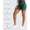 imageAoxjox Lexi Lined Workout Biker Shorts for Women Tummy Control High Waisted Exercise Athletic Gym Running Yoga Short 6quotDark Sea GreenLime Green