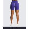 imageAoxjox Lexi Lined Workout Biker Shorts for Women Tummy Control High Waisted Exercise Athletic Gym Running Yoga Short 6quotDeep BluePaisley Purple