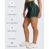 imageAoxjox Lexi Lined Workout Biker Shorts for Women Tummy Control High Waisted Exercise Athletic Gym Running Yoga Short 6quotForest GreenSage Green