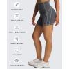 imageAoxjox Lexi Lined Workout Biker Shorts for Women Tummy Control High Waisted Exercise Athletic Gym Running Yoga Short 6quotIron GreyGrey