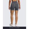 imageAoxjox Lexi Lined Workout Biker Shorts for Women Tummy Control High Waisted Exercise Athletic Gym Running Yoga Short 6quotIron GreyGrey