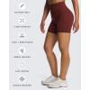 imageAoxjox Lexi Lined Workout Biker Shorts for Women Tummy Control High Waisted Exercise Athletic Gym Running Yoga Short 6quotRum RaisinMulch