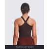 imageAoxjox Womens Workout CrossNeck Sport Bras Fitness Padded Elanor Bra Yoga Crop Tank TopMulch