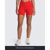 imageAoxjox Roxxy Workout Biker Shorts for Women CrossWaist Crossover V Back Tummy Control High Waisted Running Yoga Short 6quotRacing Red