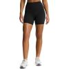 imageAoxjox Siren Workout Biker Shorts for Women Tummy Control High Waisted Hidden Scrunch Athletic Gym Running Yoga Short 6quotBlack