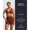 imageAoxjox Siren Workout Biker Shorts for Women Tummy Control High Waisted Hidden Scrunch Athletic Gym Running Yoga Short 6quotCherry Mahogany