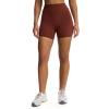 imageAoxjox Siren Workout Biker Shorts for Women Tummy Control High Waisted Hidden Scrunch Athletic Gym Running Yoga Short 6quotCherry Mahogany