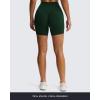 imageAoxjox Siren Workout Biker Shorts for Women Tummy Control High Waisted Hidden Scrunch Athletic Gym Running Yoga Short 6quotForest Green