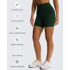 imageAoxjox Siren Workout Biker Shorts for Women Tummy Control High Waisted Hidden Scrunch Athletic Gym Running Yoga Short 6quotForest Green