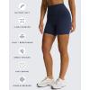 imageAoxjox Siren Workout Biker Shorts for Women Tummy Control High Waisted Hidden Scrunch Athletic Gym Running Yoga Short 6quotNavy