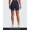 imageAoxjox Siren Workout Biker Shorts for Women Tummy Control High Waisted Hidden Scrunch Athletic Gym Running Yoga Short 6quotNavy