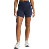 imageAoxjox Siren Workout Biker Shorts for Women Tummy Control High Waisted Hidden Scrunch Athletic Gym Running Yoga Short 6quotNavy