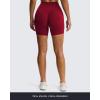 imageAoxjox Siren Workout Biker Shorts for Women Tummy Control High Waisted Hidden Scrunch Athletic Gym Running Yoga Short 6quotRumba Red