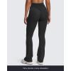 imageAoxjox Workout Breeze Flares Leggings for Women High Waisted Tummy Control Buttery Soft Wide Leg Yoga PantsBlack