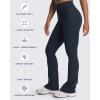 imageAoxjox Workout Breeze Flares Leggings for Women High Waisted Tummy Control Buttery Soft Wide Leg Yoga PantsBlueberry
