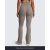 imageAoxjox Workout Breeze Flares Leggings for Women High Waisted Tummy Control Buttery Soft Wide Leg Yoga PantsDriftwood