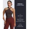 imageAoxjox Workout Breeze Flares Leggings for Women High Waisted Tummy Control Buttery Soft Wide Leg Yoga PantsRum Raisin