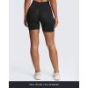 imageAoxjox Workout Kinetic Seamless Shorts for Women Tummy Control High Waisted Hidden Scrunch Athletic Running Yoga Short 6Black