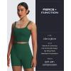 imageAoxjox Workout Kinetic Seamless Shorts for Women Tummy Control High Waisted Hidden Scrunch Athletic Running Yoga Short 6Eden Green