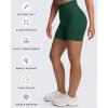 imageAoxjox Workout Kinetic Seamless Shorts for Women Tummy Control High Waisted Hidden Scrunch Athletic Running Yoga Short 6Eden Green