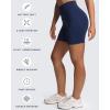 imageAoxjox Workout Kinetic Seamless Shorts for Women Tummy Control High Waisted Hidden Scrunch Athletic Running Yoga Short 6Naval Blue