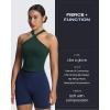 imageAoxjox Workout Kinetic Seamless Shorts for Women Tummy Control High Waisted Hidden Scrunch Athletic Running Yoga Short 6Naval Blue